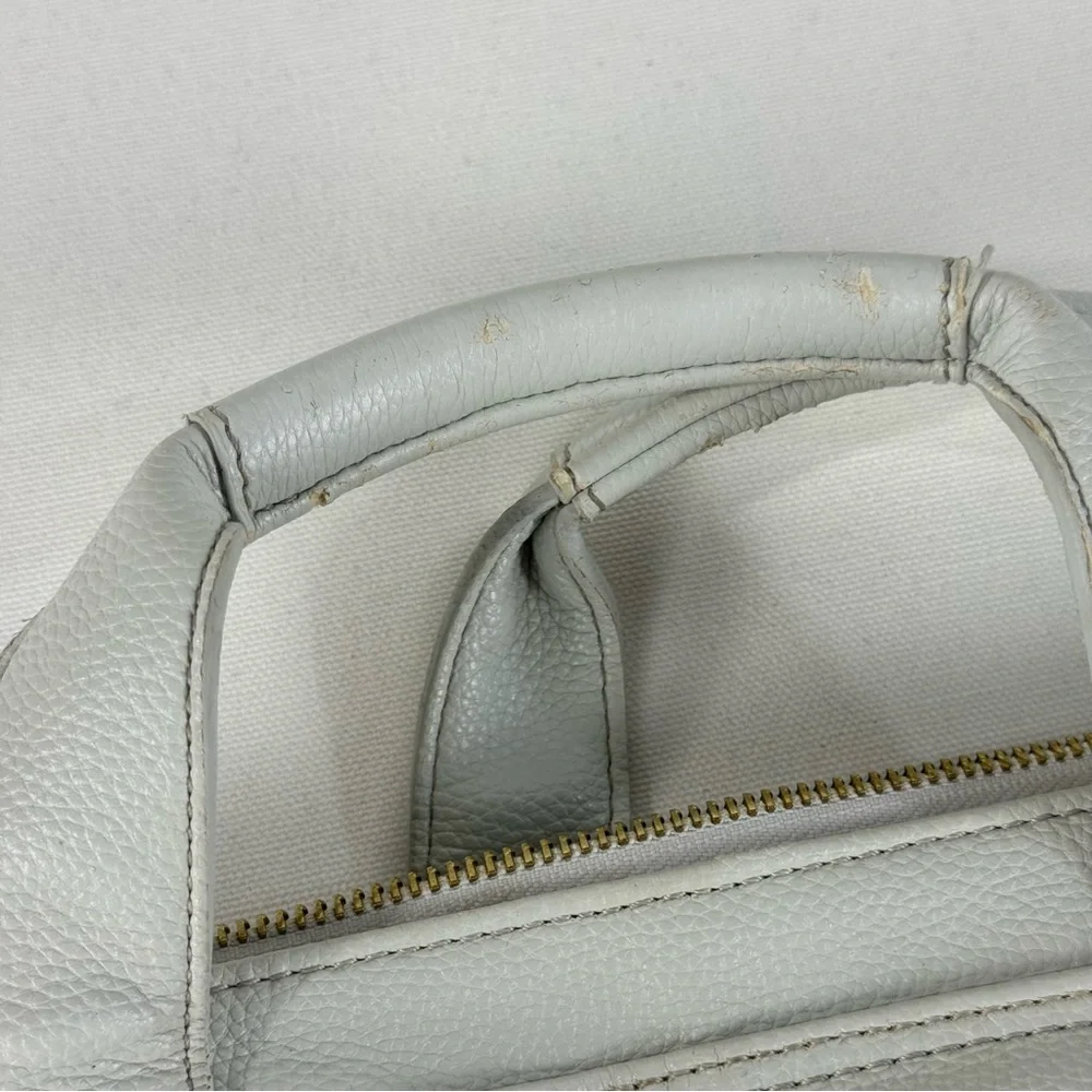 Lily Jade Caroline Convertible Vegan Leather Tote Diaper Bag Stone & Gold
